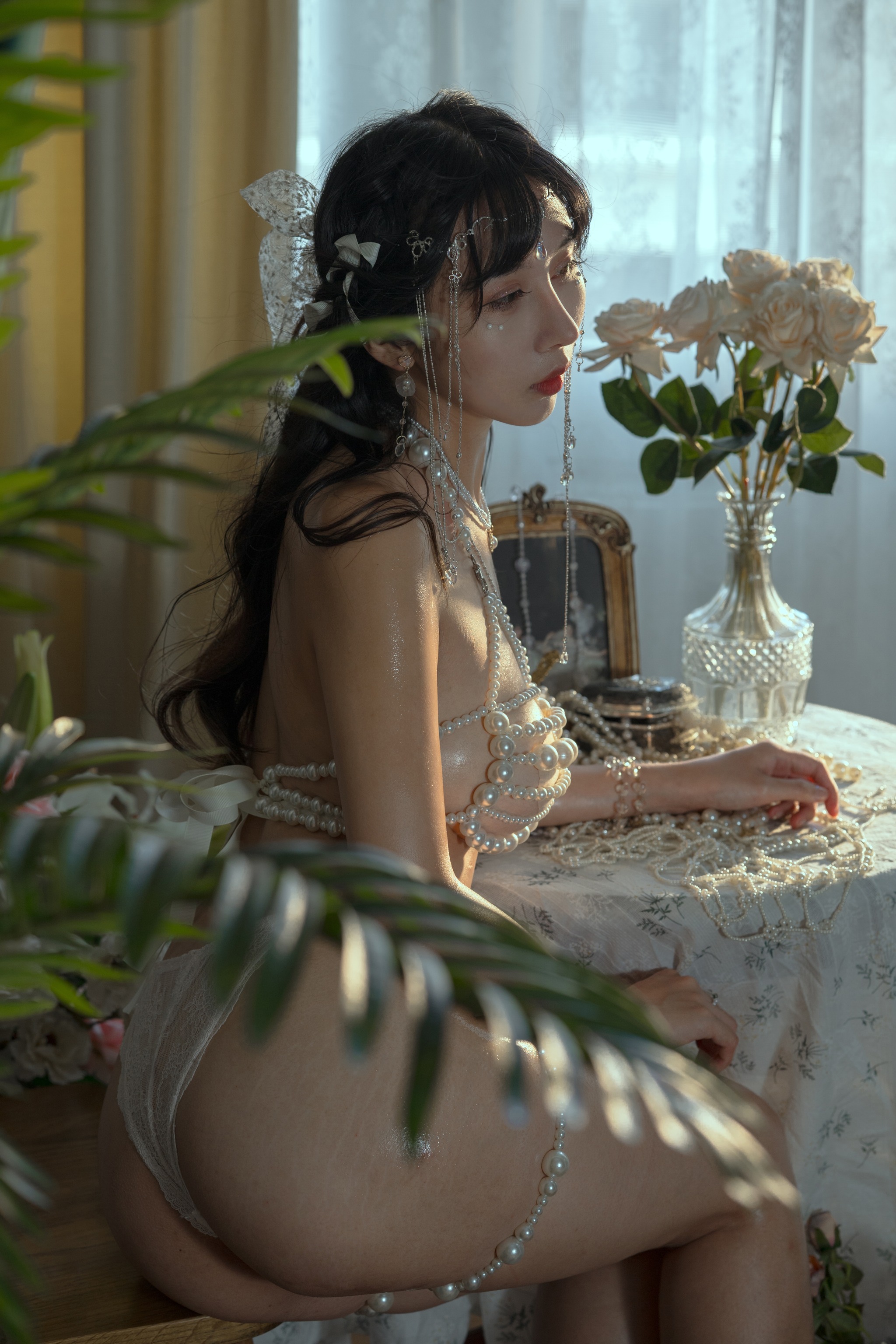 图片[1]-云溪溪 – NO.030 奶桃 薄暮 [50P]-XikXak